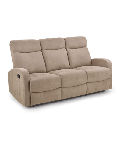 Sofa Oslo 3S zestaw wypoczynkowy, beżowy, wysuwany podnóżek, HALMAR Sofa Oslo 3S zestaw wypoczynkowy, beżowy, wysuwany podnóżek, HALMAR