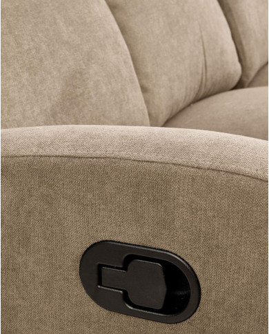 Sofa Oslo 3S zestaw wypoczynkowy, beżowy, wysuwany podnóżek, HALMAR Sofa Oslo 3S zestaw wypoczynkowy, beżowy, wysuwany podnóżek, HALMAR