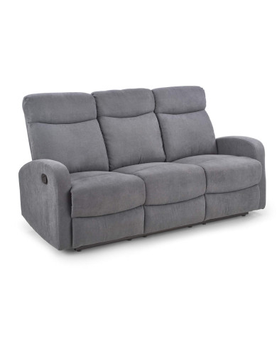 Sofa Oslo 3S zestaw wypoczynkowy, popielaty, wysuwany podnóżek, HALMAR Sofa Oslo 3S zestaw wypoczynkowy, popielaty, wysuwany podnóżek, HALMAR
