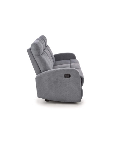 Sofa Oslo 3S zestaw wypoczynkowy, popielaty, wysuwany podnóżek, HALMAR Sofa Oslo 3S zestaw wypoczynkowy, popielaty, wysuwany podnóżek, HALMAR