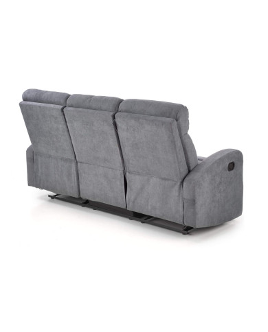Sofa Oslo 3S zestaw wypoczynkowy, popielaty, wysuwany podnóżek, HALMAR Sofa Oslo 3S zestaw wypoczynkowy, popielaty, wysuwany podnóżek, HALMAR
