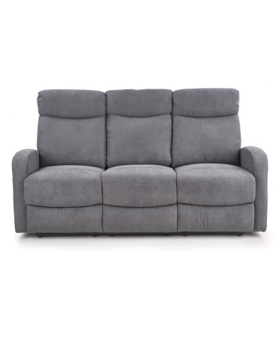 Sofa Oslo 3S zestaw wypoczynkowy, popielaty, wysuwany podnóżek, HALMAR Sofa Oslo 3S zestaw wypoczynkowy, popielaty, wysuwany podnóżek, HALMAR