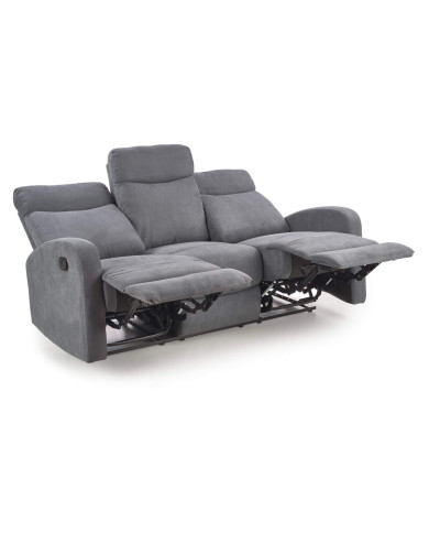Sofa Oslo 3S zestaw wypoczynkowy, popielaty, wysuwany podnóżek, HALMAR Sofa Oslo 3S zestaw wypoczynkowy, popielaty, wysuwany podnóżek, HALMAR