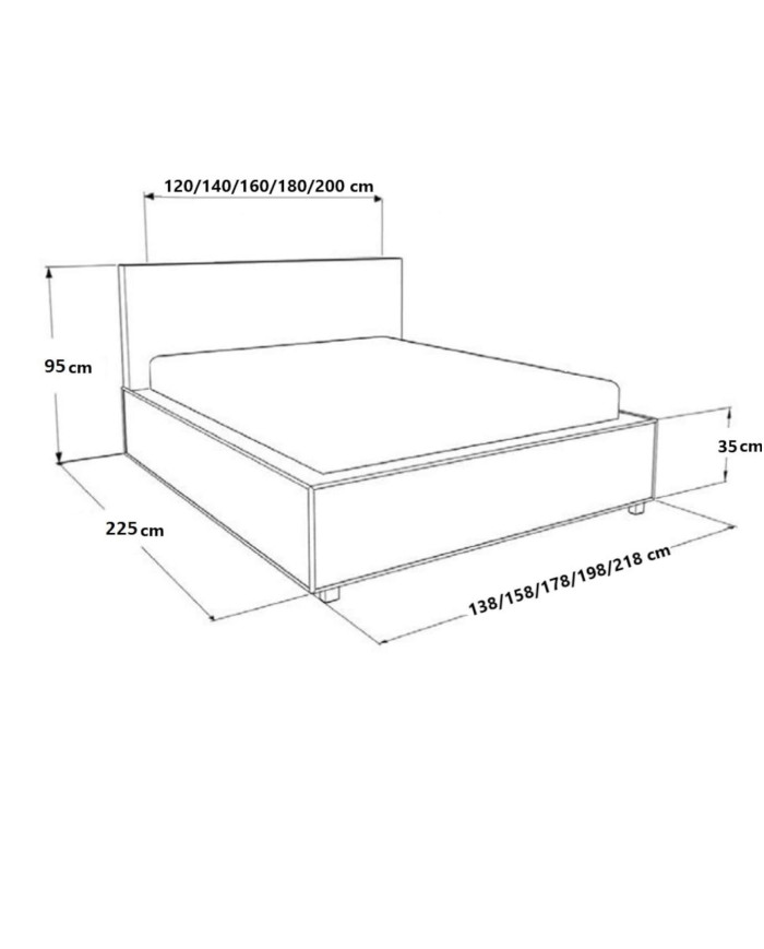 Łóżka tapicerowane Faro 180x200, podnośnik, stelaż, pojemnik, Gruszka Meble