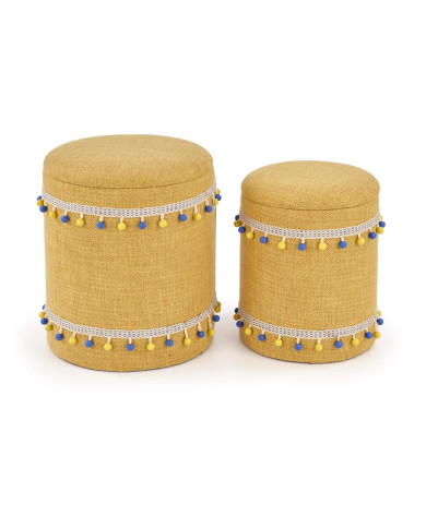 Pufa Grado, 2w1, żółta Pufa Grado, 2w1, żółta