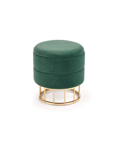 Pufa Minty, ciemnozielona/złota Pufa Minty, ciemnozielona/złota
