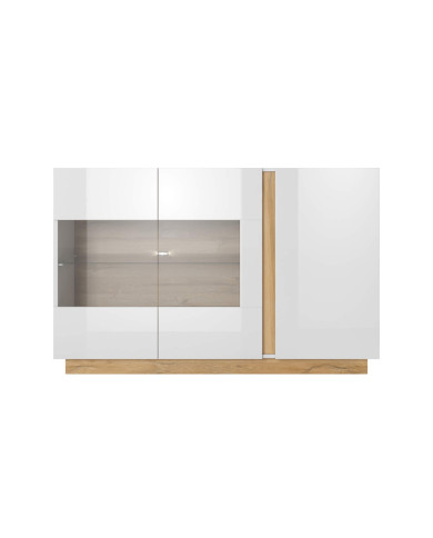 Komoda 138 WITR Arco, front biały połysk, Laski Meble Komoda 138 WITR Arco, front biały połysk, Laski Meble