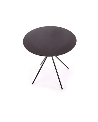 Stół okrągły Fondi, 80/80/75 cm, czarny, HALMAR Stół okrągły Fondi, 80/80/75 cm, czarny, HALMAR