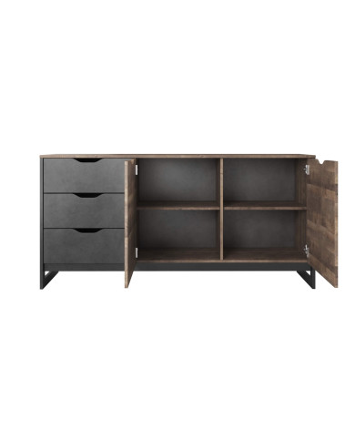 Komoda Arden 160, dwudrzwiowa z szufladami, Laski Meble Komoda Arden 160, dwudrzwiowa z szufladami, Laski Meble