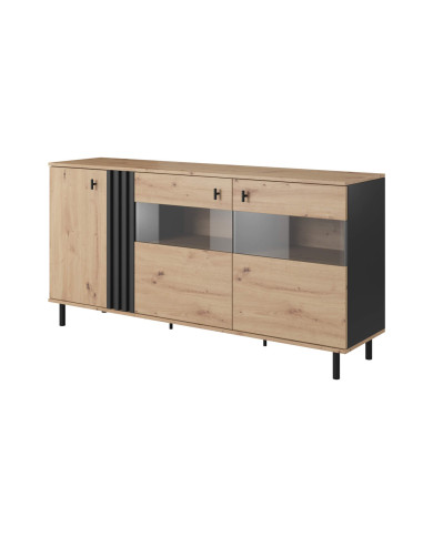 Komoda Madis 3d WITR, z drzwiami do salonu, Laski Meble Komoda Madis 3d WITR, z drzwiami do salonu, Laski Meble