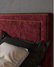 Łóżko kontynentalne Locarno 180x200, tapicerowane, materac, pojemnik, topper-8