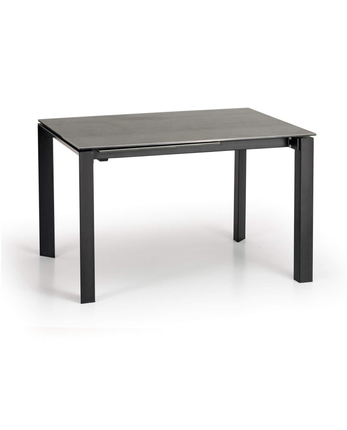 Stół Horizon, ceramiczny humo/czarny, rozkładany 120-180/85/76 cm