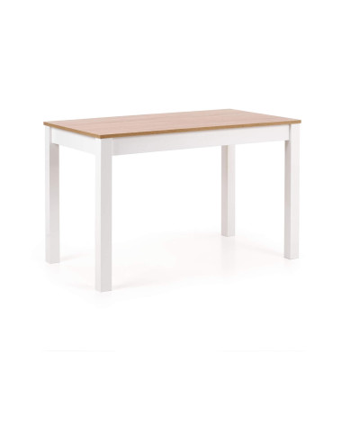 Stół prostokątny Ksawery, 120/68/76 cm, dąb sonoma/biały, HALMAR Stół prostokątny Ksawery, 120/68/76 cm, dąb sonoma/biały, HALMAR