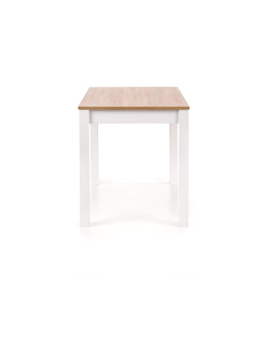 Stół prostokątny Ksawery, 120/68/76 cm, dąb sonoma/biały, HALMAR Stół prostokątny Ksawery, 120/68/76 cm, dąb sonoma/biały, HALMAR
