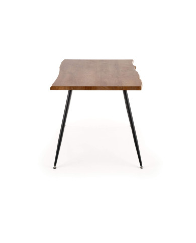 Stół prostokątny Larson, 120/80/77 cm, dąb naturalny, nogi metalowe czarne, HALMAR Stół prostokątny Larson, 120/80/77 cm, dąb naturalny, nogi metalowe czarne, HALMAR