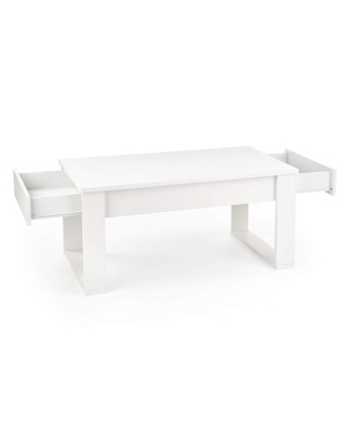 Stolik kawowy Nea z szufladami, biały, prostokątny, 110/60/52 cm, HALMAR Stolik kawowy Nea z szufladami, biały, prostokątny, 110/60/52 cm, HALMAR