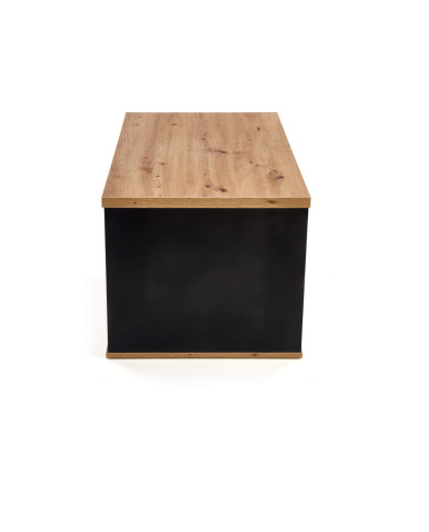 Stolik kawowy Pantera z szufladą i półką, dąb wotan, prostokątny, Halmar Stolik kawowy Pantera z szufladą i półką, dąb wotan, prostokątny, Halmar