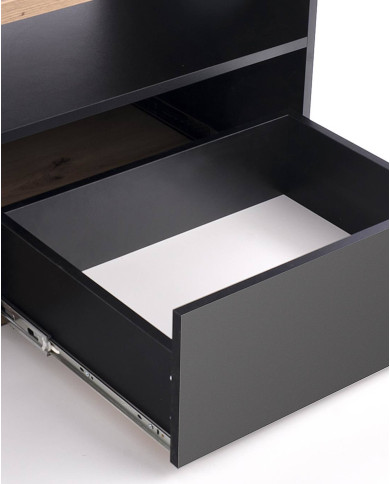 Stolik kawowy Pantera z szufladą i półką, dąb wotan, prostokątny, Halmar Stolik kawowy Pantera z szufladą i półką, dąb wotan, prostokątny, Halmar