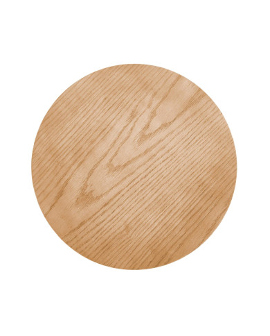 Stolik kawowy Woody, naturalny, okrągły, okleina naturalna dębowa, lamele drewniane, HALMAR Stolik kawowy Woody, naturalny, okrągły, okleina naturalna dębowa, lamele drewniane, HALMAR