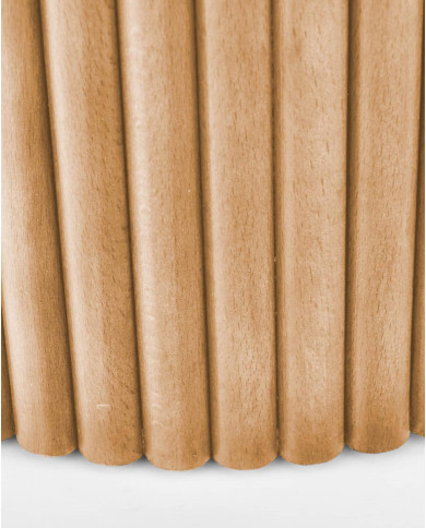 Stolik kawowy Woody S, naturalny, okrągły, okleina naturalna dębowa, lamele drewniane, HALMAR Stolik kawowy Woody S, naturalny, okrągły, okleina naturalna dębowa, lamele drewniane, HALMAR