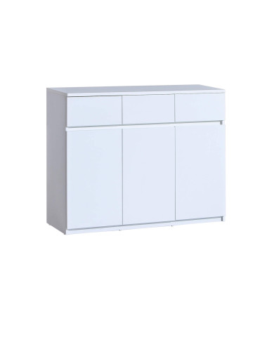 Komoda Arca AR6, z szufladami i drzwiami, biel arktyczna, DOLMAR