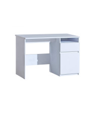 Biurko Arca AR7 z szufladą i drzwiczkami, biel arktyczna, DOLMAR