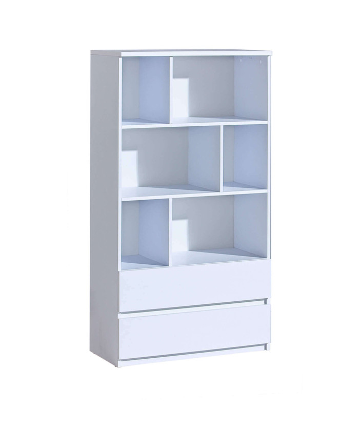 Regał Arca AR4 z szufladami, biel arktyczna, DOLMAR