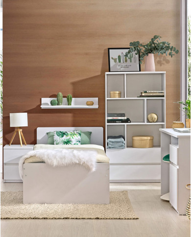 Regał Arca AR4 z szufladami, biel arktyczna, DOLMAR