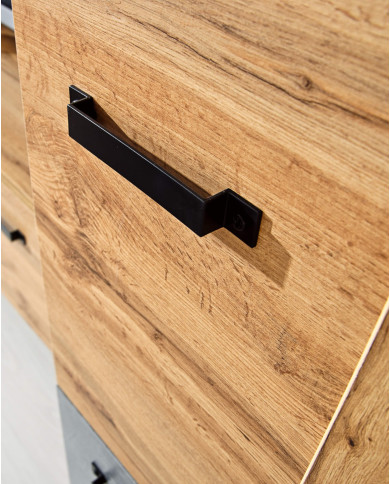 Szafa Lofter LO1, dąb wotan/ beton millenium, DOLMAR Szafa Lofter LO1, dąb wotan/ beton millenium, DOLMAR