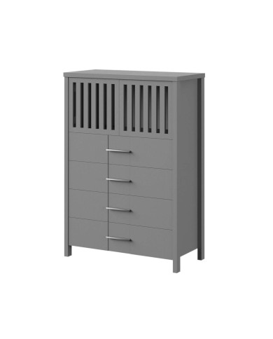 Komoda wysoka Laura LAU2, z drzwiami i szufladami , DOLMAR