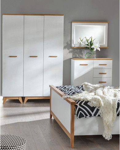 Lustro Sven SV14, z fazowaną krawędzią, sosna andersen/ dąb nash, DOLMAR