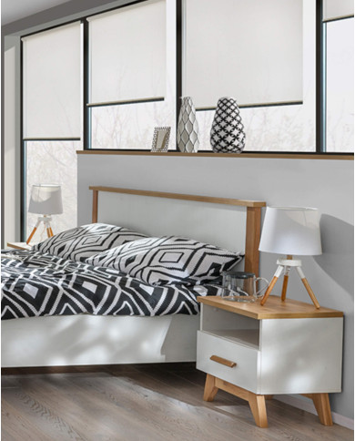 Szafka nocna Sven SV15, z szufladą i wnęką, sosna andersen/ dąb nash, DOLMAR