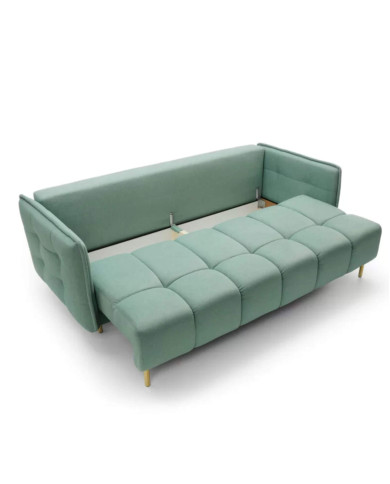 Sofa Cavola Gold, noga złota, funkcja spania, pojemnik, PUSZMAN Sofa Cavola Gold, noga złota, funkcja spania, pojemnik, PUSZMAN