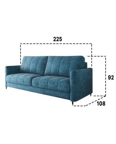 Sofa Hugo, funkcja spania, pojemnik, COMFORTEO Sofa Hugo, funkcja spania, pojemnik, COMFORTEO