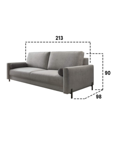 Sofa Eliot, funkcja spania, pojemnik, COMFORTEO Sofa Eliot, funkcja spania, pojemnik, COMFORTEO