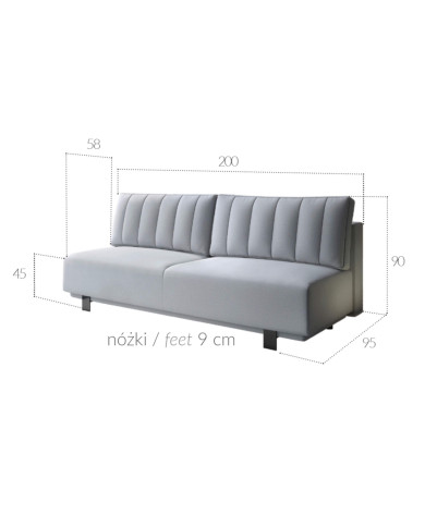 Sofa Olivio, funkcja spania, pojemnik, COMFORTEO Sofa Olivio, funkcja spania, pojemnik, COMFORTEO