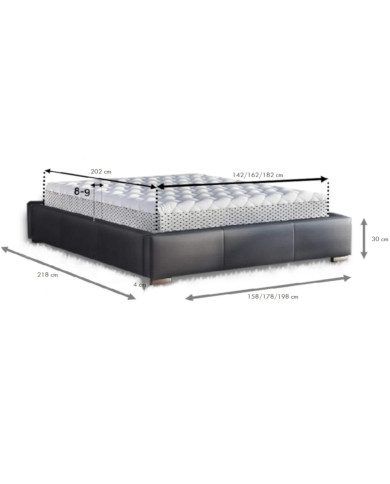 Łóżka tapicerowane Polibox 90x200 cm, Comforteo Łóżka tapicerowane Polibox 90x200 cm, Comforteo