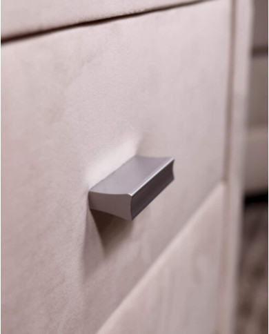 Szafka nocna Polibox - wysoka, tapicerowana, z szufladami, Comforteo