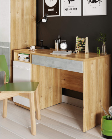 Biurko młodzieżowe Plano PN-06, z drzwiami i szufladą, LENART