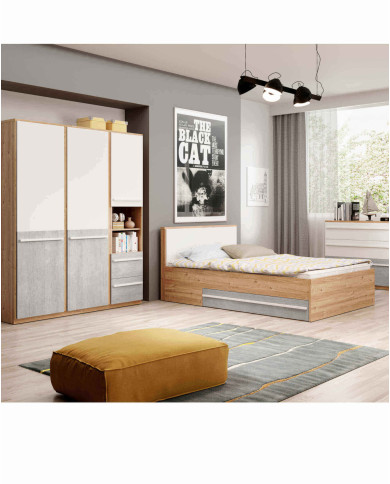 Szafka nocna Plano PN-09, z szufladą i wnęką, LENART