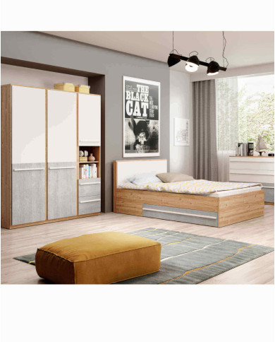 Łóżko Plano PN-10, 120x200 cm, szuflady, stelaż, LENART Łóżko Plano PN-10, 120x200 cm, szuflady, stelaż, LENART