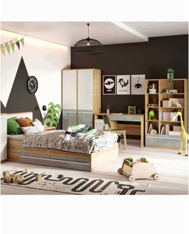 Łóżko Plano PN-10, 120x200 cm, szuflady, stelaż, LENART Łóżko Plano PN-10, 120x200 cm, szuflady, stelaż, LENART