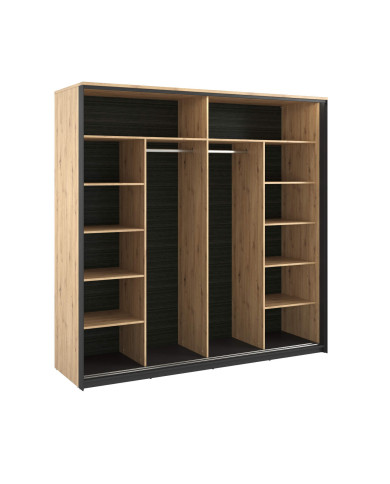 Szafa przesuwna Quant QS-01, 2-drzwiowa, z oświetleniem, LENART Szafa przesuwna Quant QS-01, 2-drzwiowa, z oświetleniem, LENART