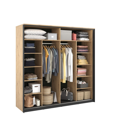 Szafa przesuwna Quant QS-01, 2-drzwiowa, z oświetleniem, LENART