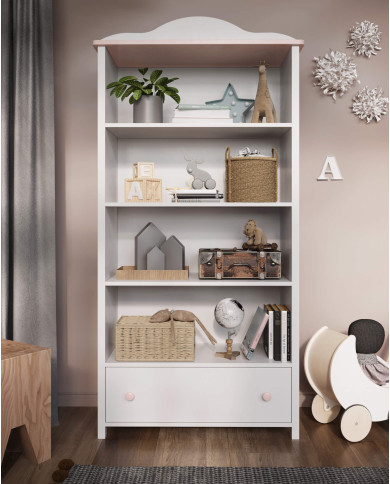 Biurko młodzieżowe Luna LN-03, z drzwiami i szufladą, LENART