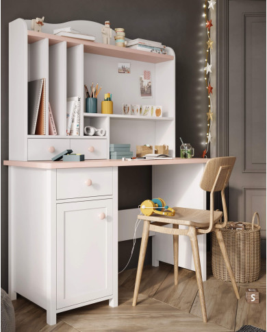 Biurko młodzieżowe Luna LN-03, z drzwiami i szufladą, LENART