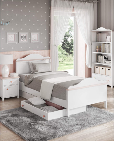 Łóżko Luna LN-08, 90x200 cm, materac bonelowy 18 cm, LENART Łóżko Luna LN-08, 90x200 cm, materac bonelowy 18 cm, LENART