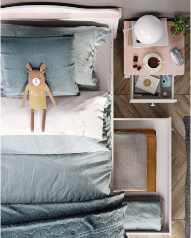 Łóżko Luna LN-08, 90x200 cm, materac bonelowy 18 cm, LENART Łóżko Luna LN-08, 90x200 cm, materac bonelowy 18 cm, LENART