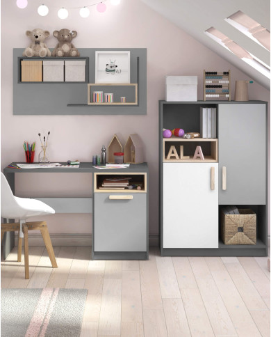 Szafa- bieliźniarka Pok PO-03 , 1-drzwiowa, z wnęką i szufladą, LENART