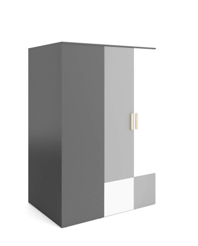 Szafa młodzieżowa - garderoba POK PO-00P, 2-drzwiowa, prawa, oświetlenie wewnętrzne, LENART Szafa młodzieżowa - garderoba POK PO-00P, 2-drzwiowa, prawa, oświetlenie wewnętrzne, LENART